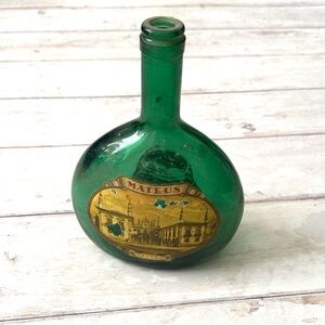 Vintage Mateus Rose Wine Bottle Green Glass Original Cork Portugal Collectible